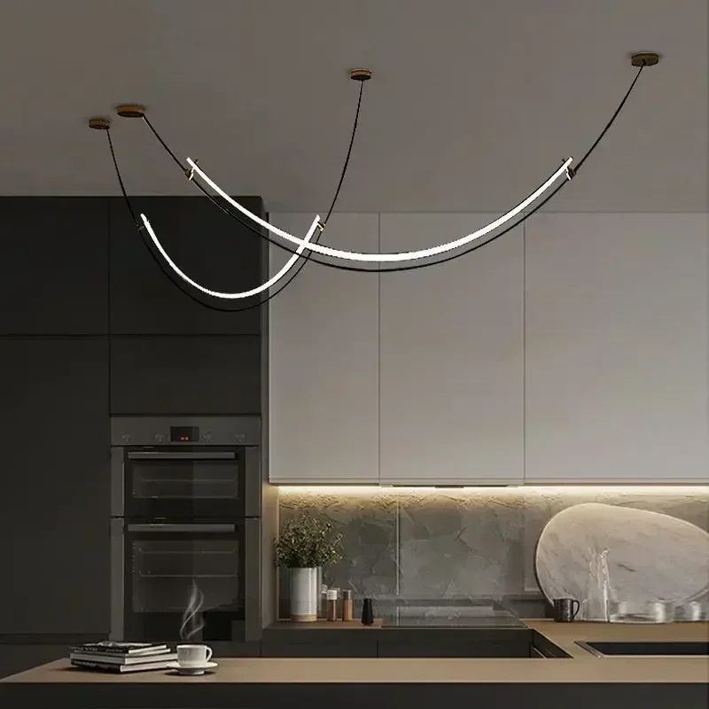 Decor Lighting Floor Lamps - Скандинавская современная подвесная люстра, блеск, минималистичный