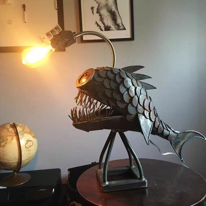 Decor Lighting Floor Lamps - Винтажный ретро-светильник в виде рыбака из