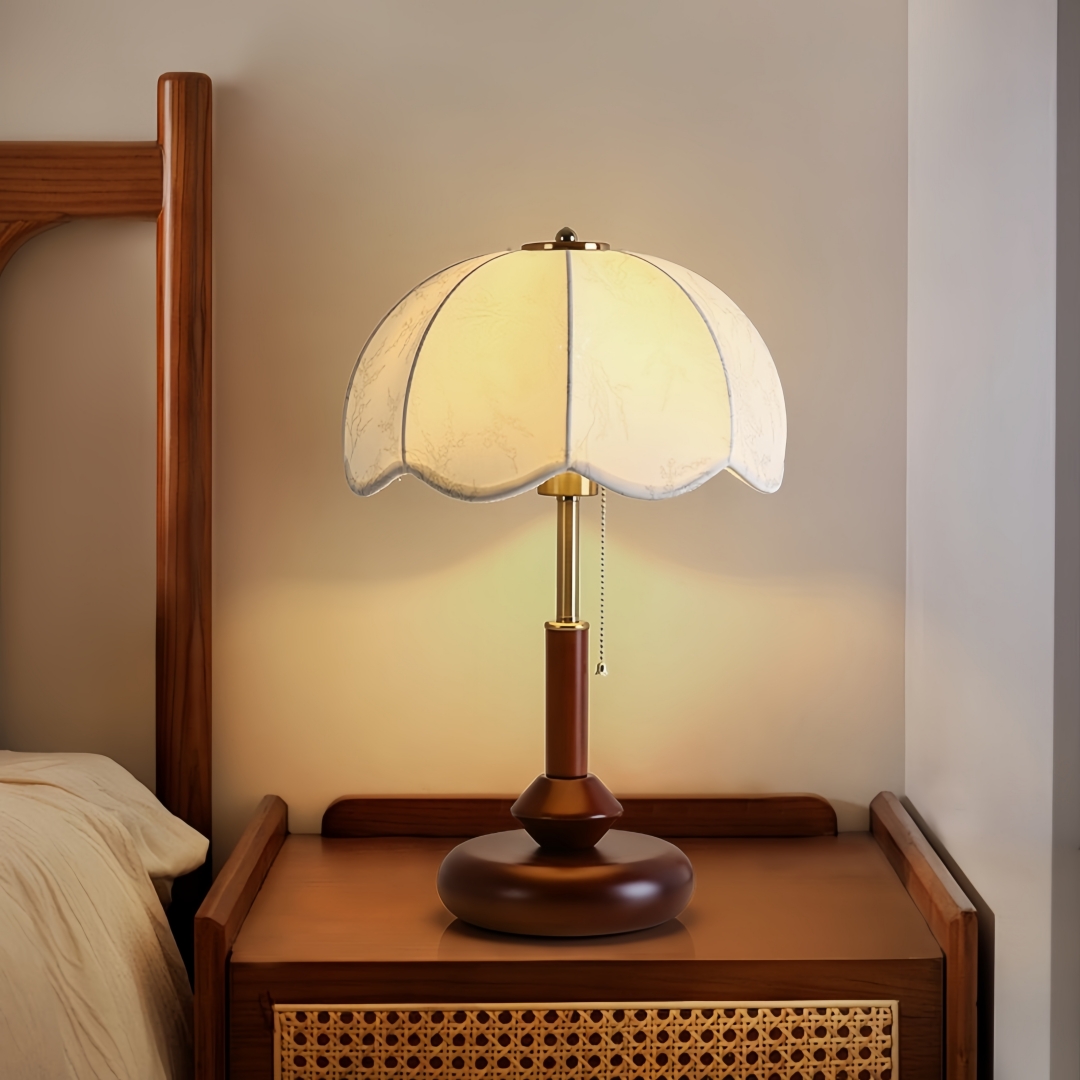 Room Decor Lighting Lamp - Винтажная настольная лампа-купол с фестончатым краем