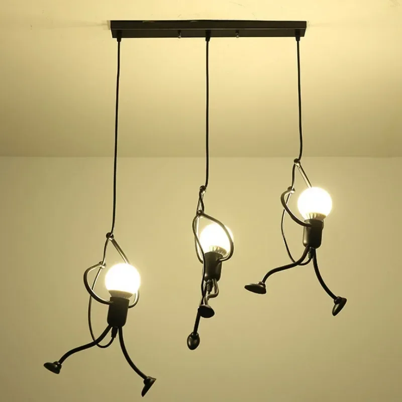 Lighting Decor Store - Ретро люстра из кованого железа, ресторан,