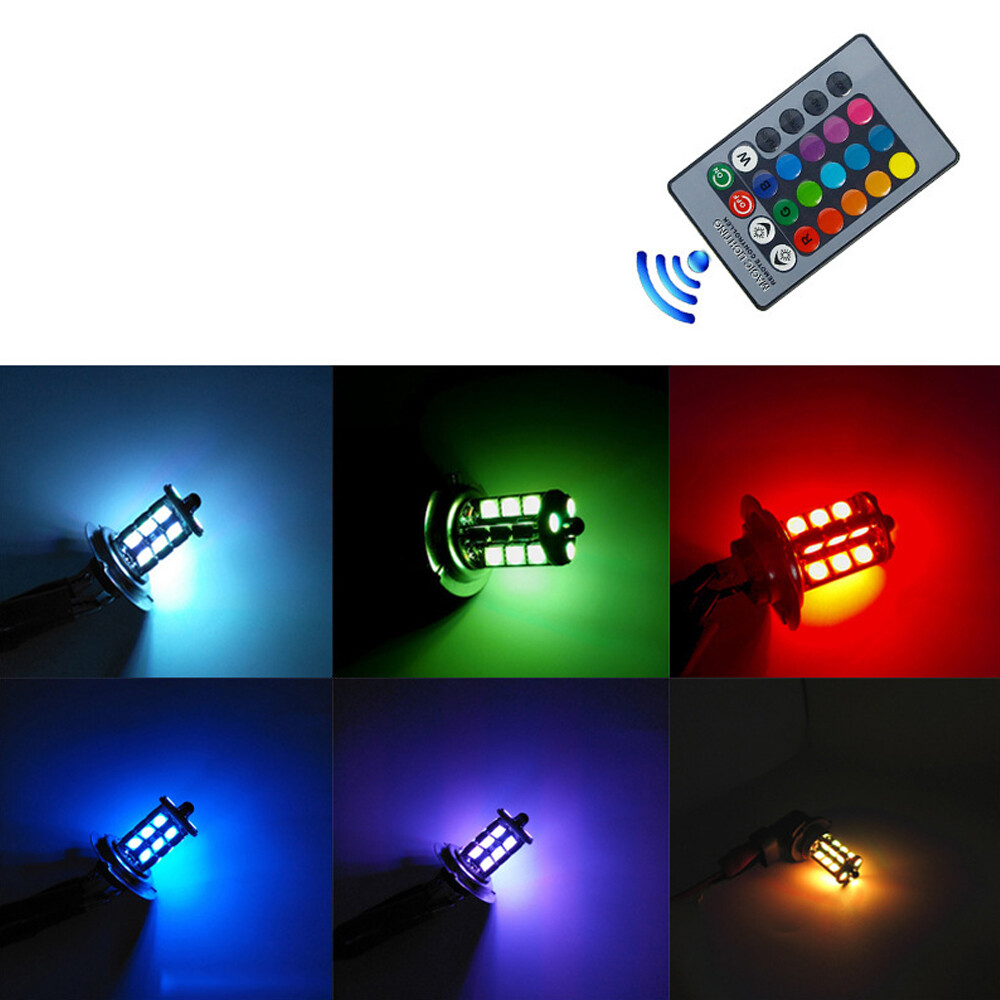 2x RGB H11 H9 H8 5050 27SMD Ав – обзор и цена Touch Dimmer Lamp