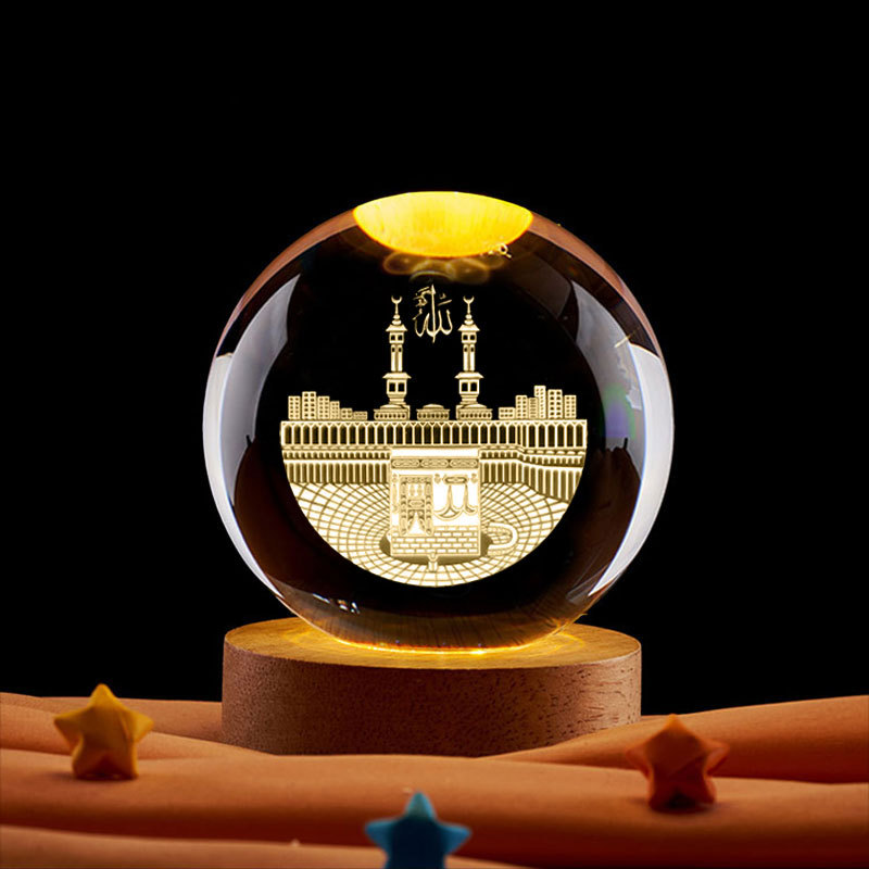 Украшение Рамадана 3D кристалл – обзор и цена Led Moon Lamp
