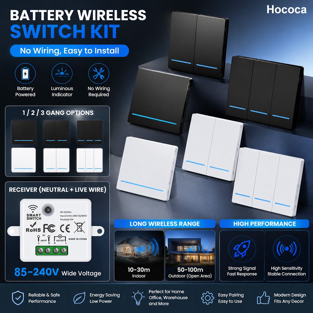 Беспроводной выключатель Hococ – обзор и цена Touch Dimmer Lamp