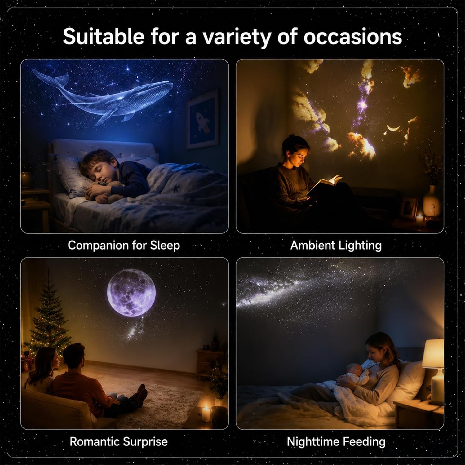 Ночник «Лунное звездное небо»  – обзор и цена Led Moon Lamp