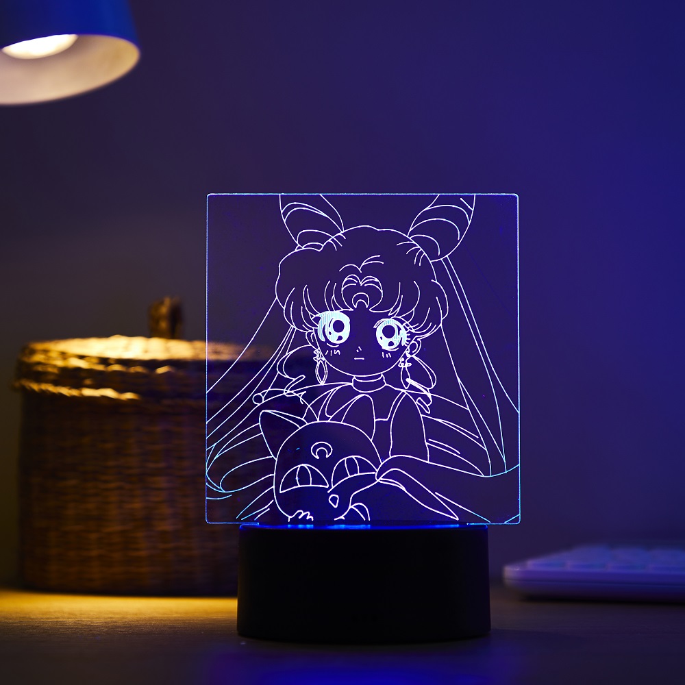 3D LED ночник с персонажем мул – обзор и цена Touch Dimmer Lamp
